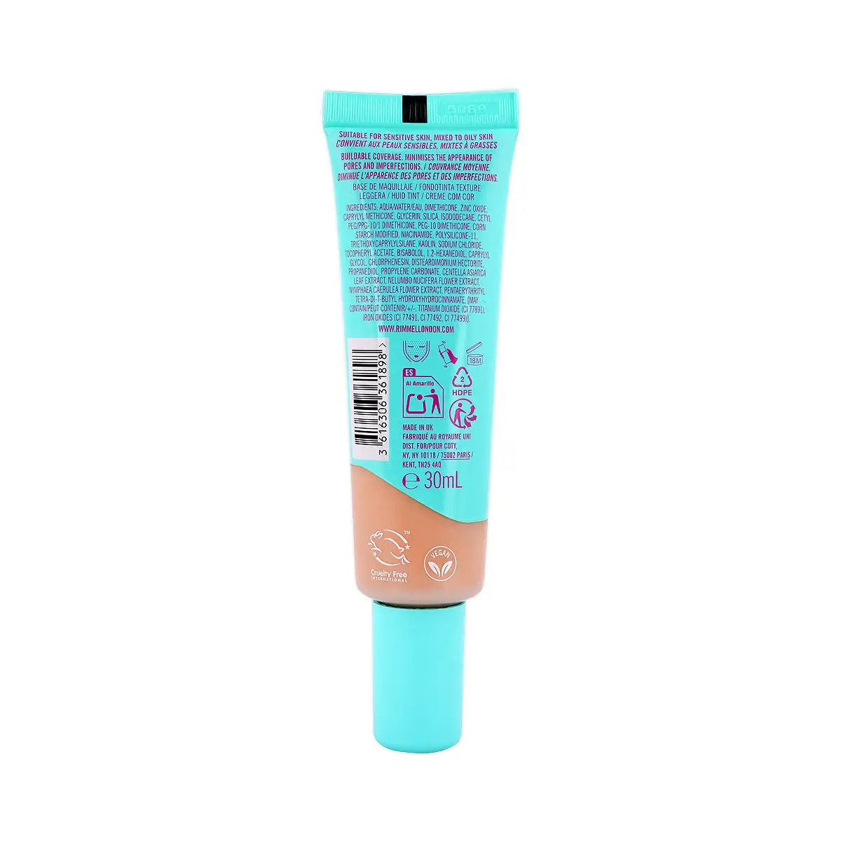 60348-Rimmel Kind & Free Blur It Out-163 Golden Vanilla +1