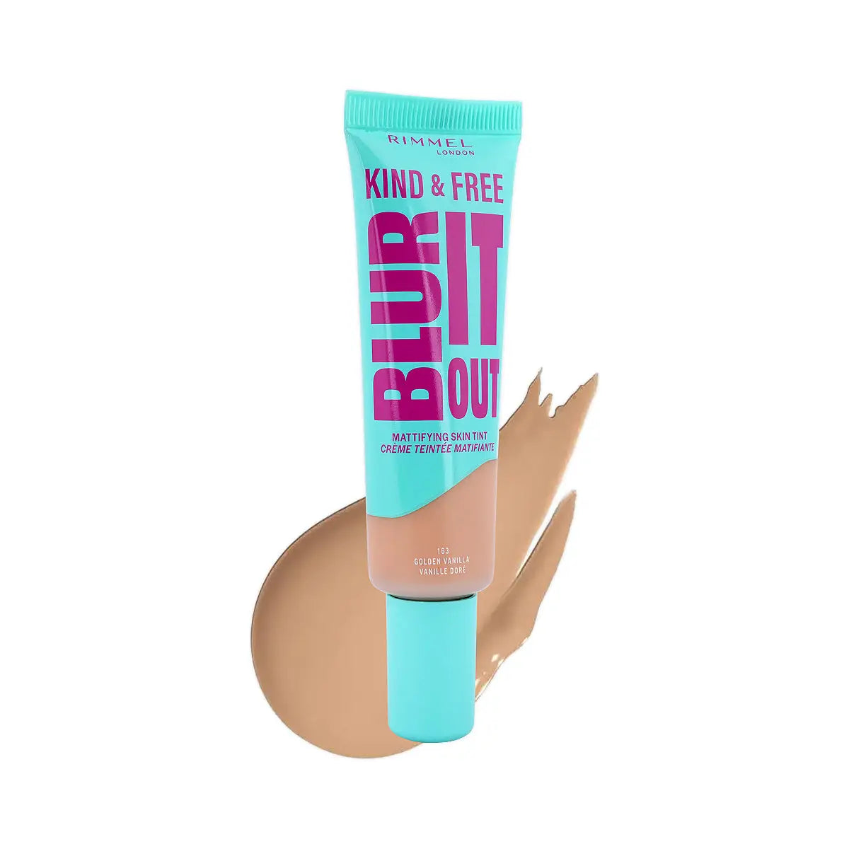 60348-Rimmel Kind & Free Blur It Out-163 Golden Vanilla +2