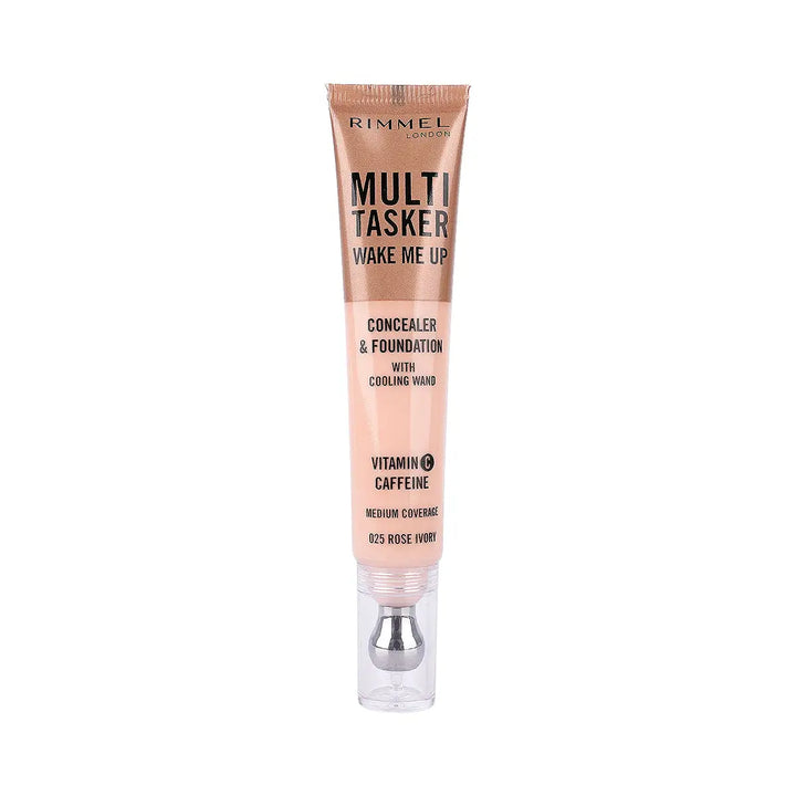 60379-Rimmel Multi Tasker Concealer &amp; Foundation- 025 Rose Ivory