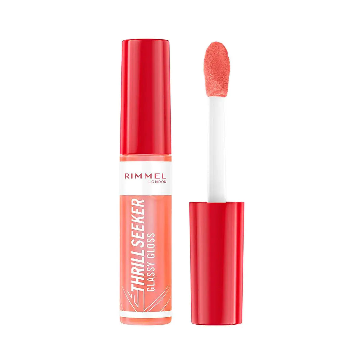 60388-Rimmel Thrill Seeker Glassy Gloss 10ml-250 Peachy vibes +1