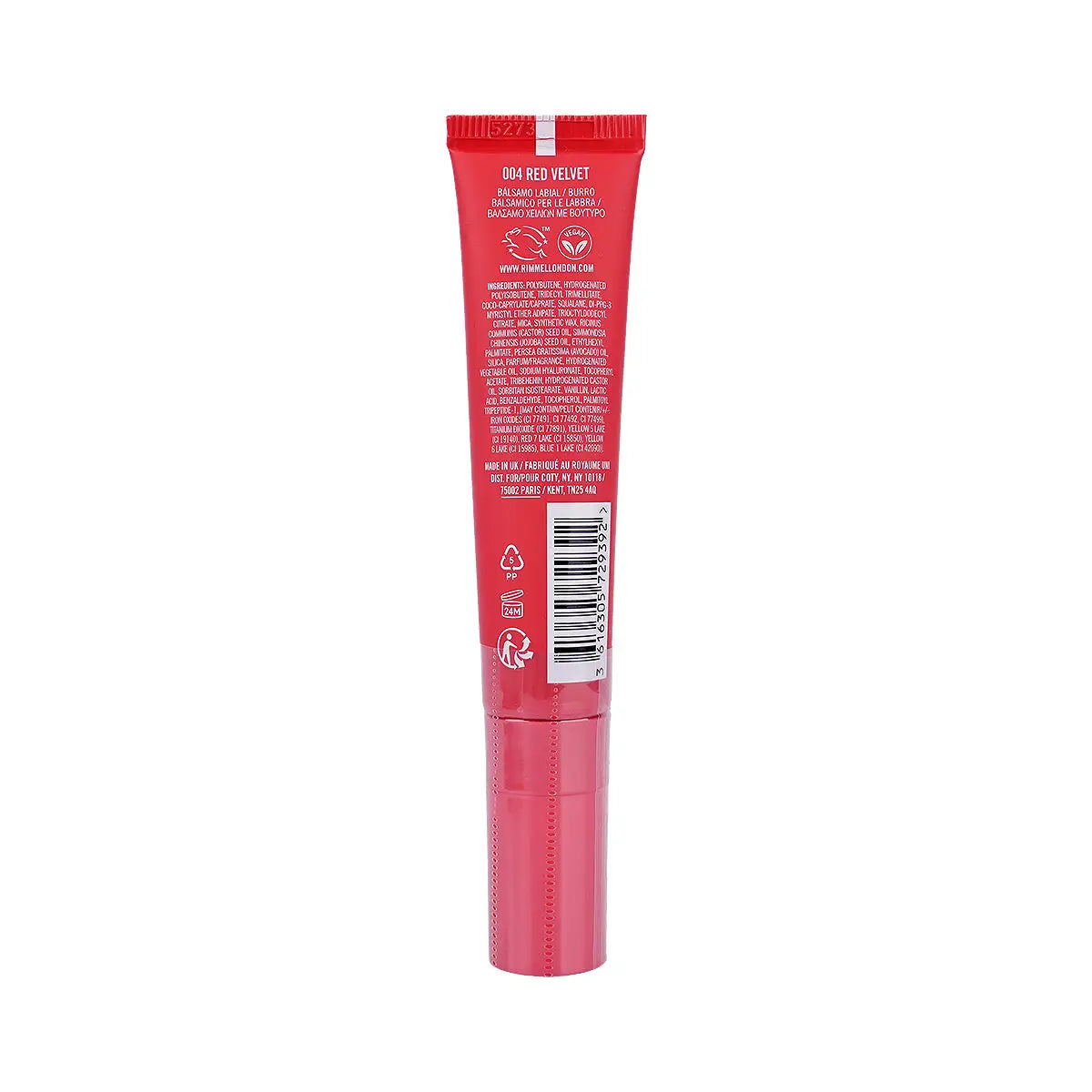 2-Rimmel Oh My Gloss Lip Butter Balm-004 Red Velvet+ 1