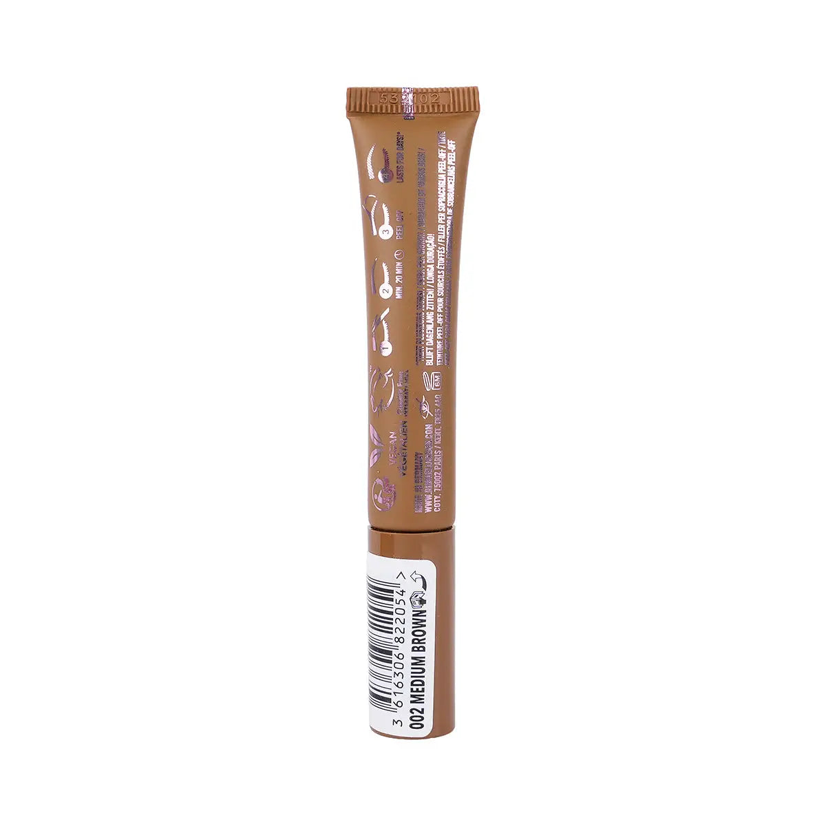 2-Rimmel Wonder Bond Brow Filler Peel-Off Tint-002 Medium Brown+ 1