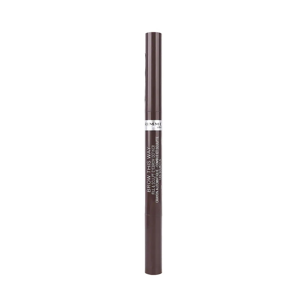 1-Rimmel Brow This Way 2 In1 Filler & Fixer-003 Dark Brown