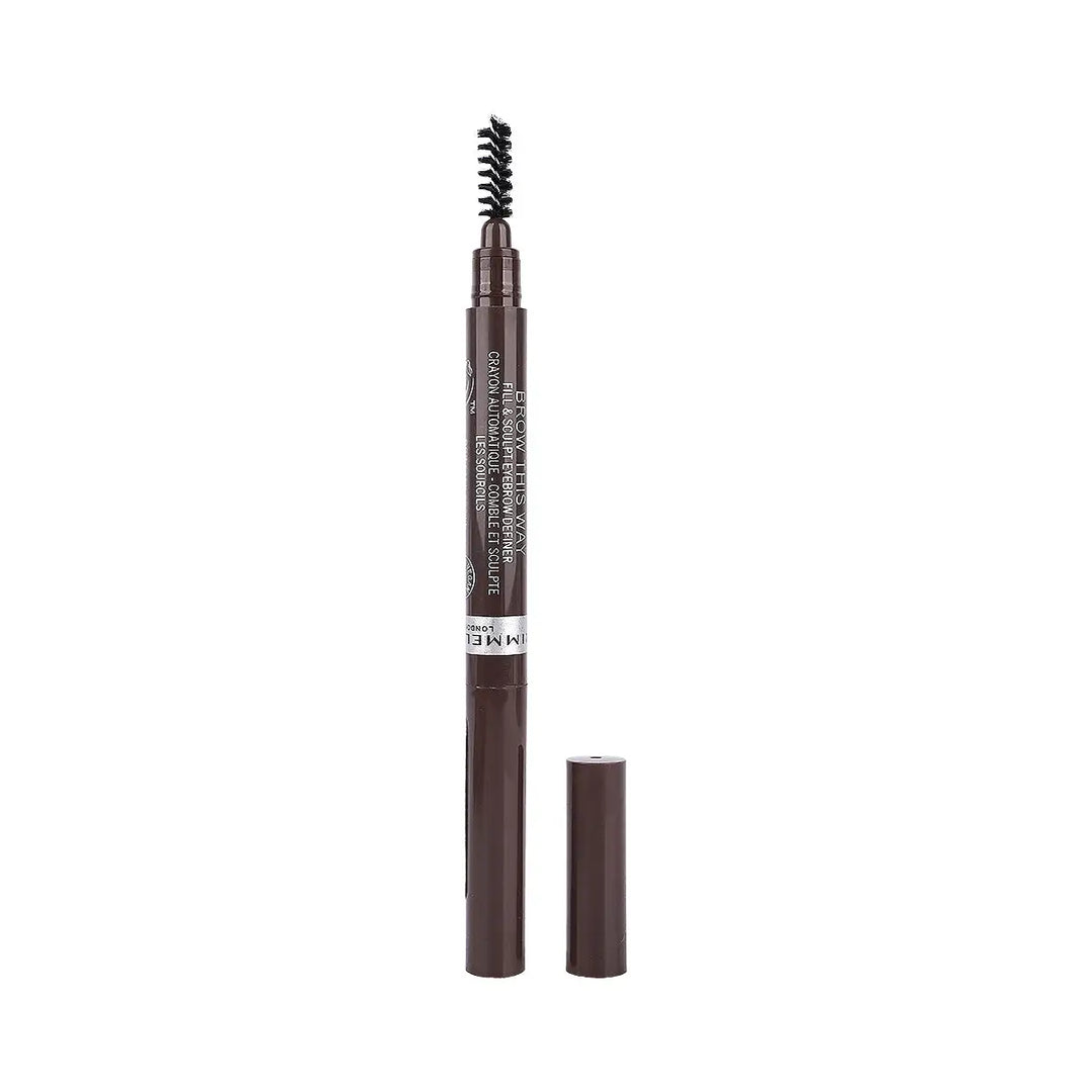60436-Rimmel Brow This Way 2 In1 Filler &amp; Fixer-003 Dark Brown +3