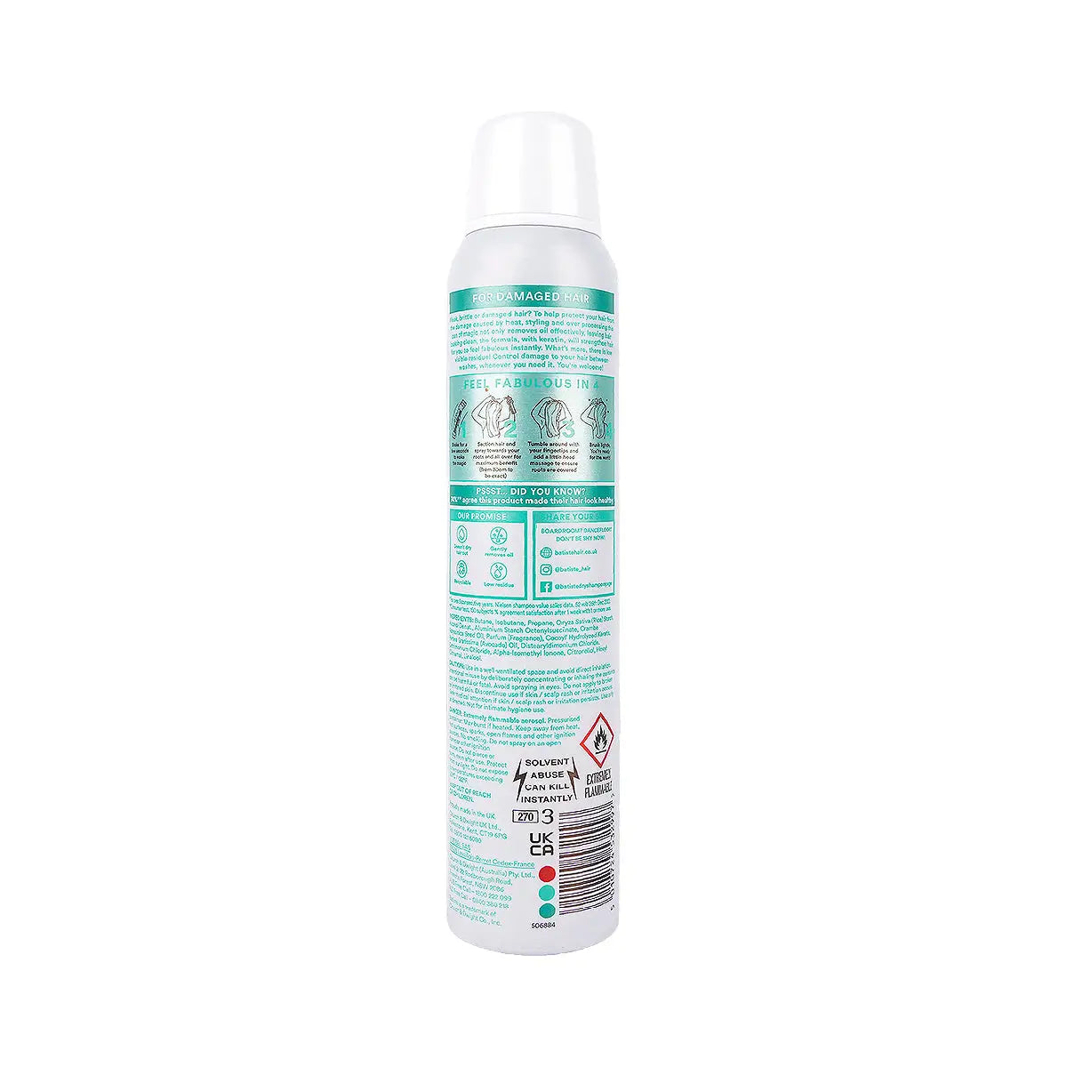 2-Batiste Dry Shampoo 200ml - Damage Control +1