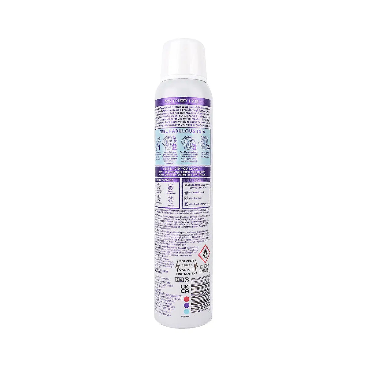 3-Batiste Dry Shampoo 200ml – De-Frizz +2