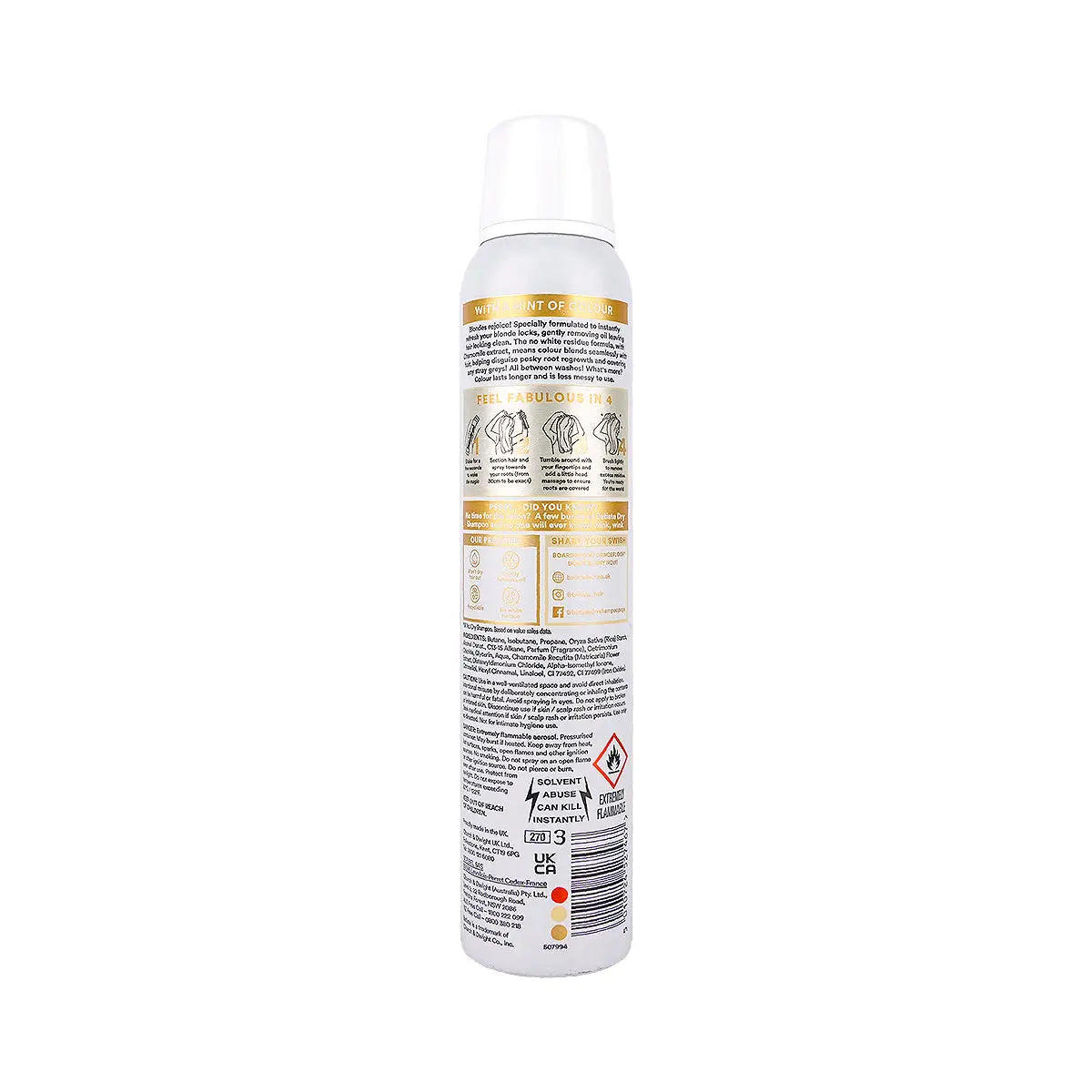 2-Batiste Colour Dry Shampoo 200ml - Blonde +1