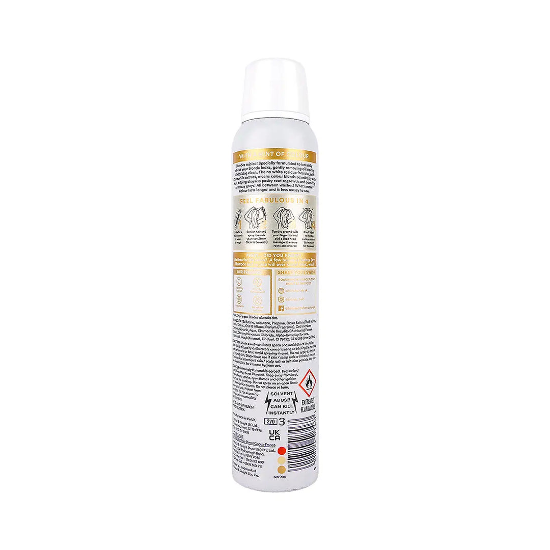 60453-Batiste Colour Dry Shampoo 200mL - Blonde +1