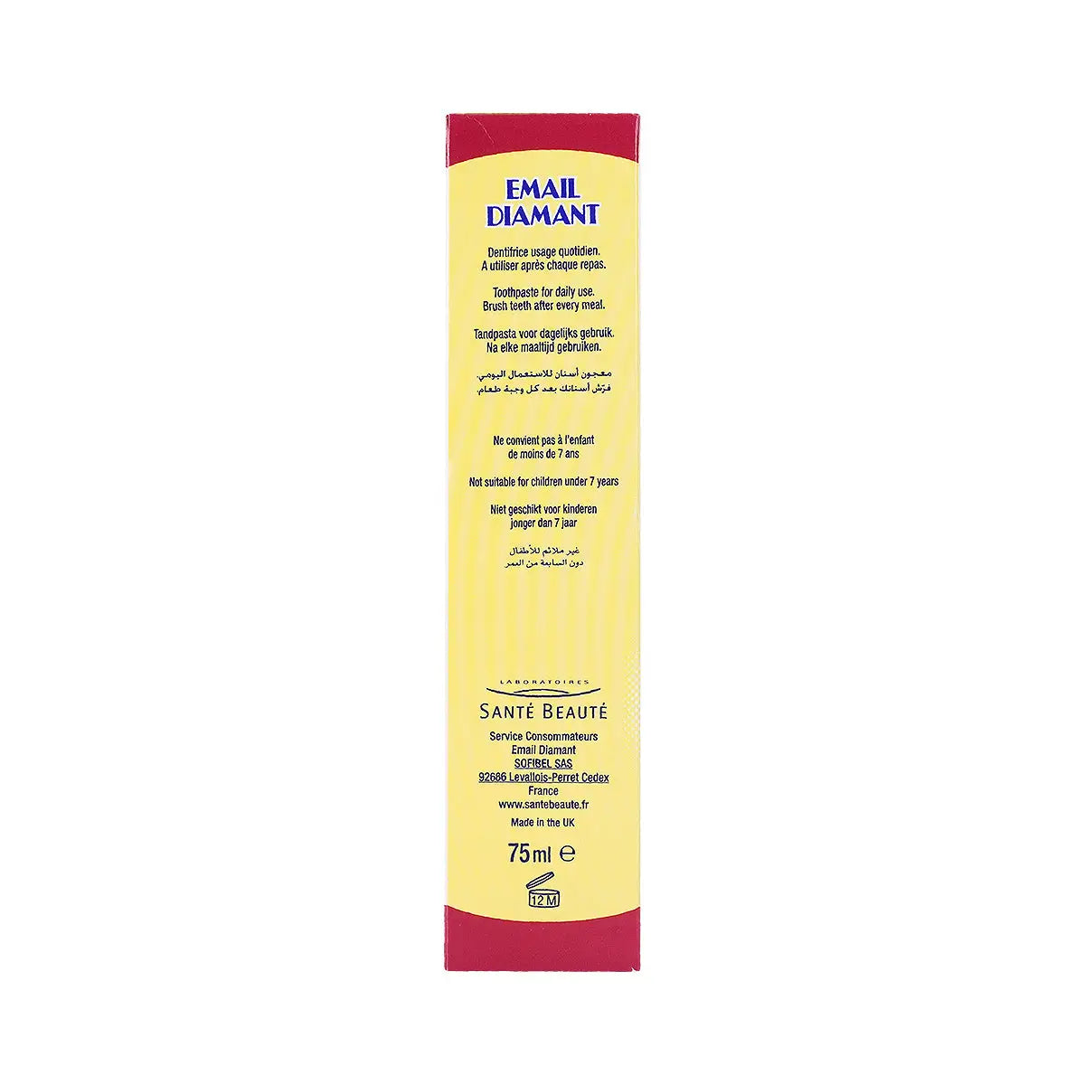 4-Email Diamant Fluoride Toothpaste 75ml +3