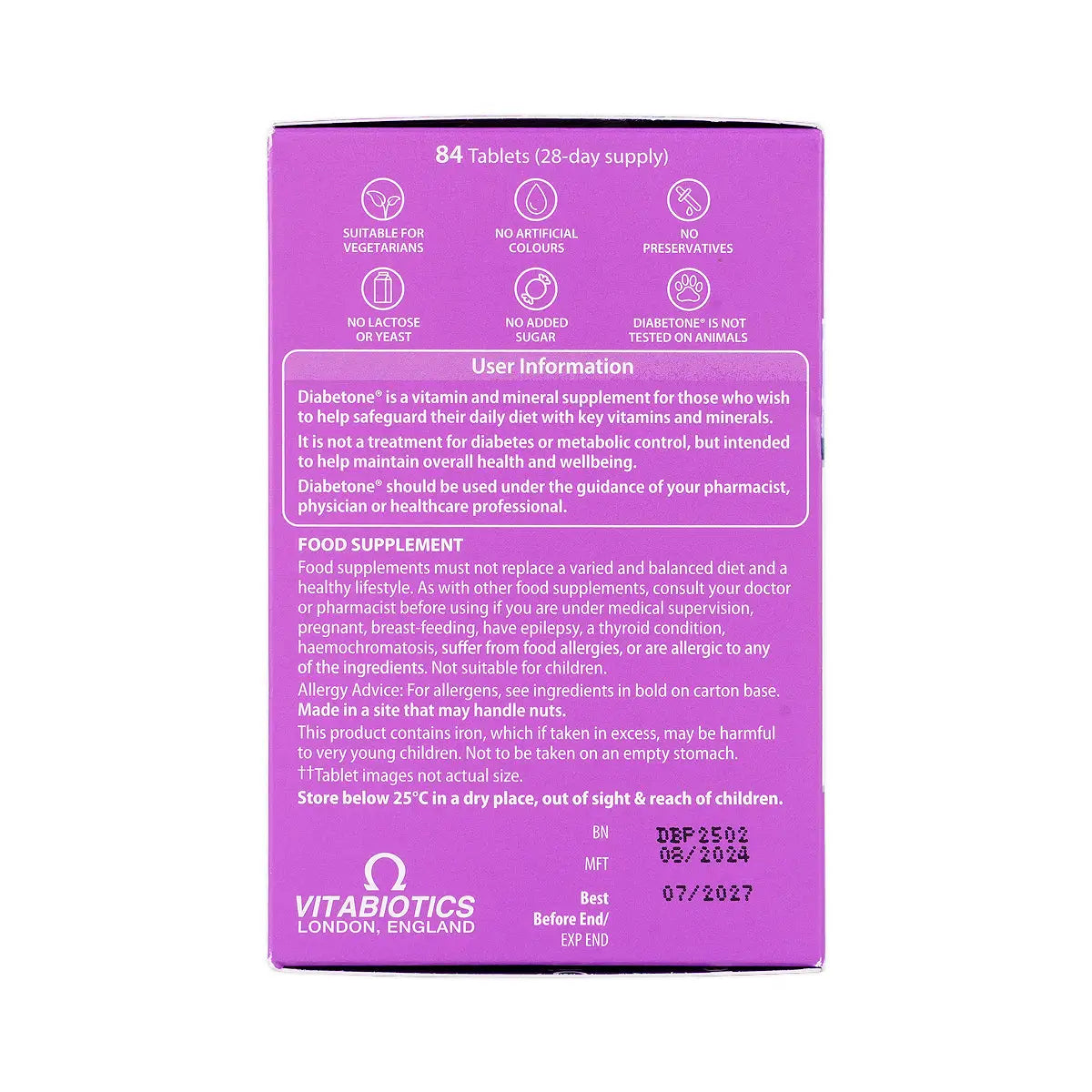 3-Vitabiotics Diabetone Plus 84 Tabs+ 2