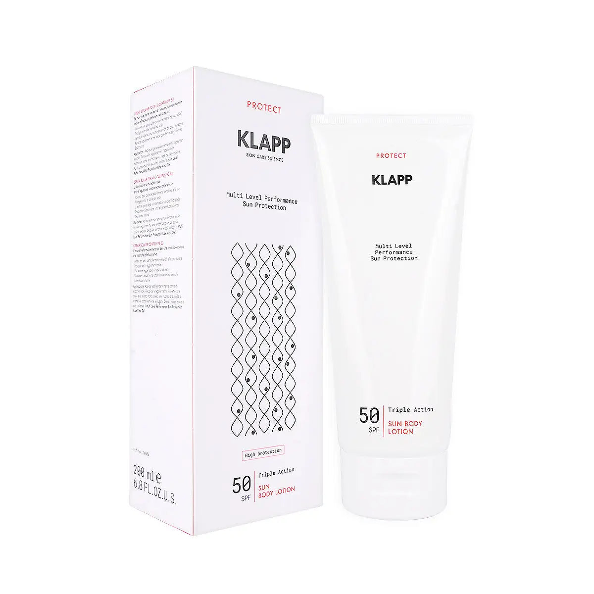 6-Klapp Triple Action Sun Body Lotion SPF50 200ml +5