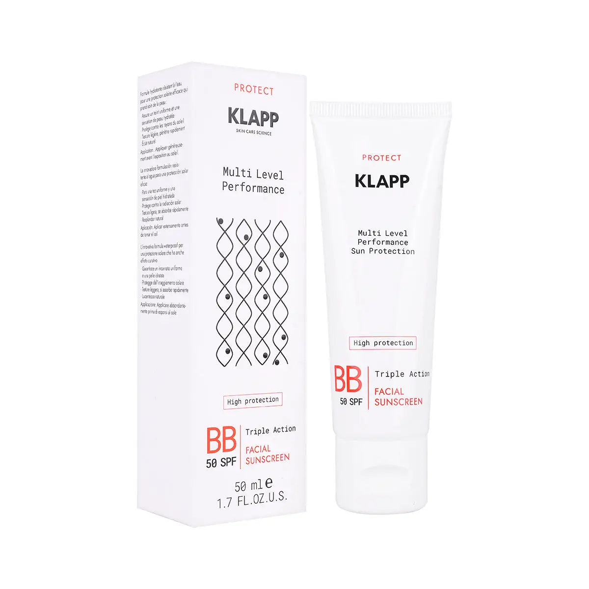 6-Klapp Triple Action BB Facial Sunscreen SPF50 50ml +5