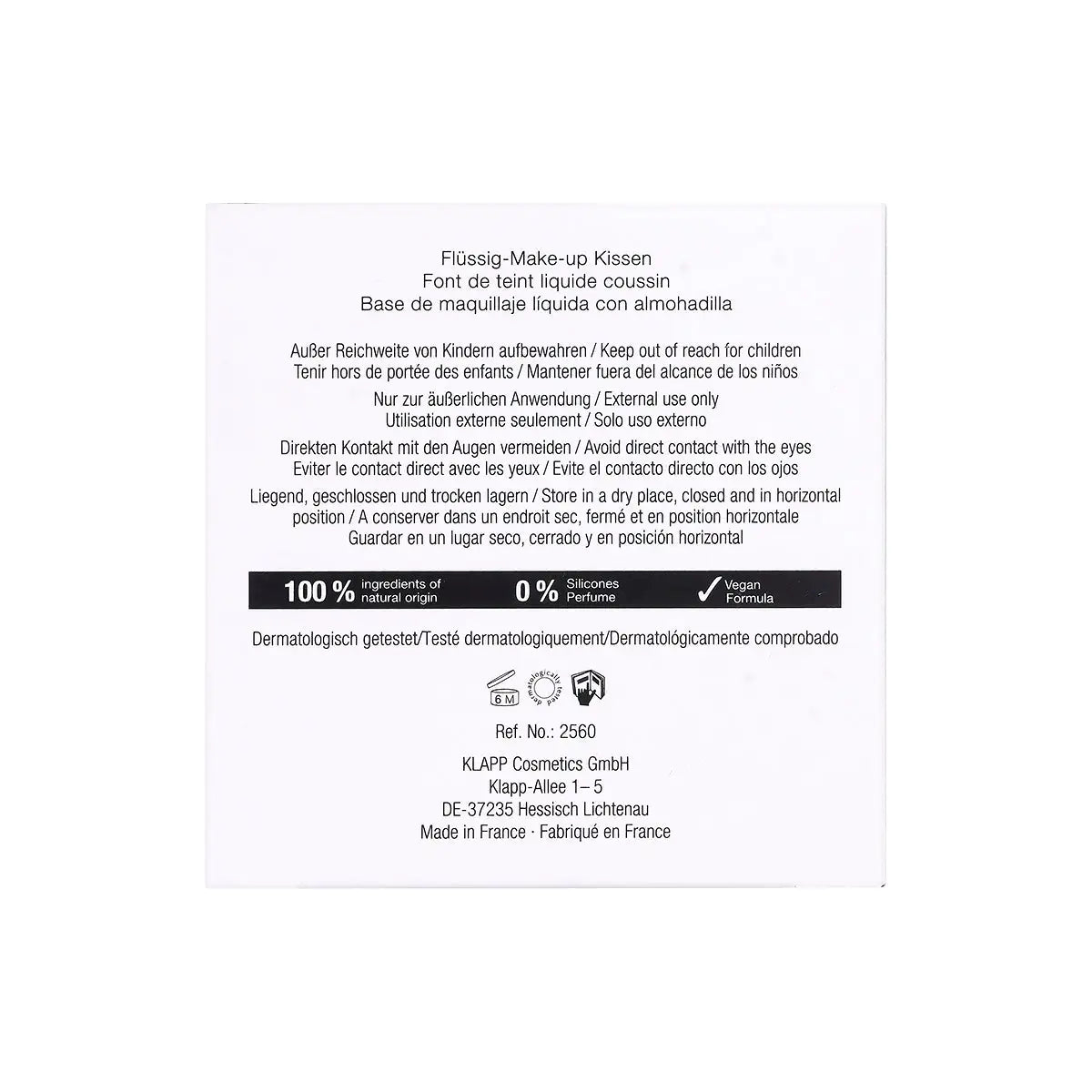 5-Klapp Hyaluronic Color & Care Cushion Light 01 15ml +4