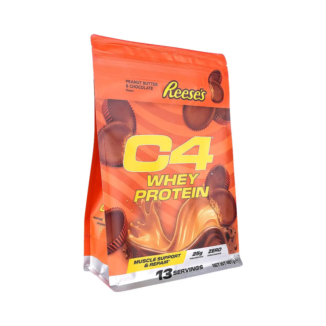 60575-C4 Whey Protein Reeses Peanut Butter &amp; Chocolate 13 servings +1