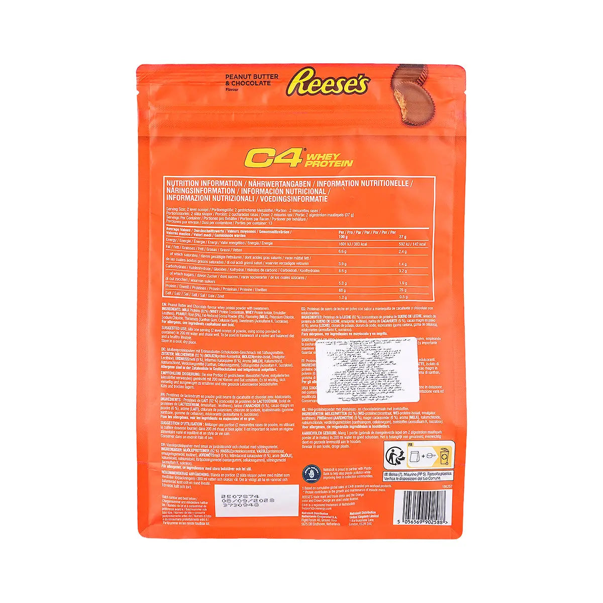 3-C4 Whey Protein Reeses Peanut Butter & Chocolate 13 servings +2