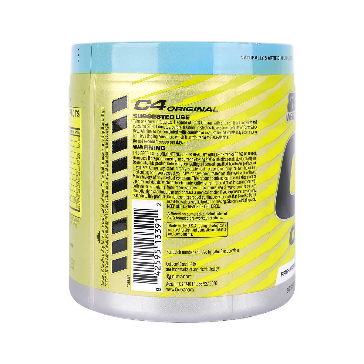 C4  Original Pre Workout Icy Blue Razz 50 Servings 470g
