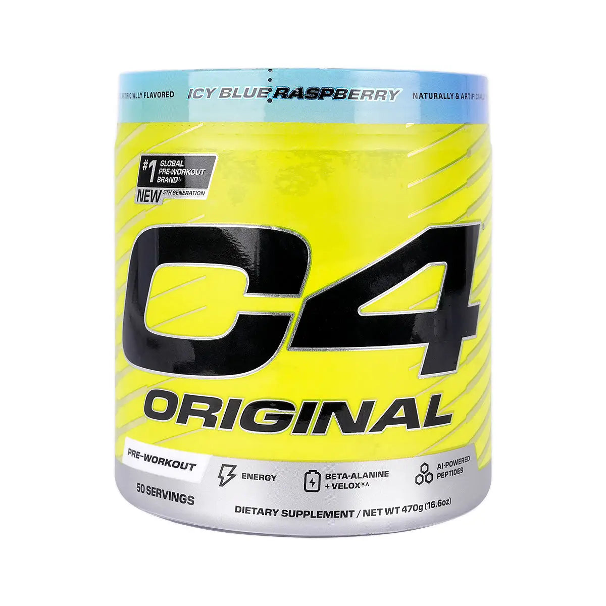C4  Original Pre Workout Icy Blue Razz 50 Servings 470g