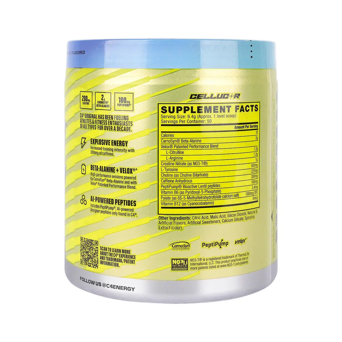 C4  Original Pre Workout Icy Blue Razz 50 Servings 470g