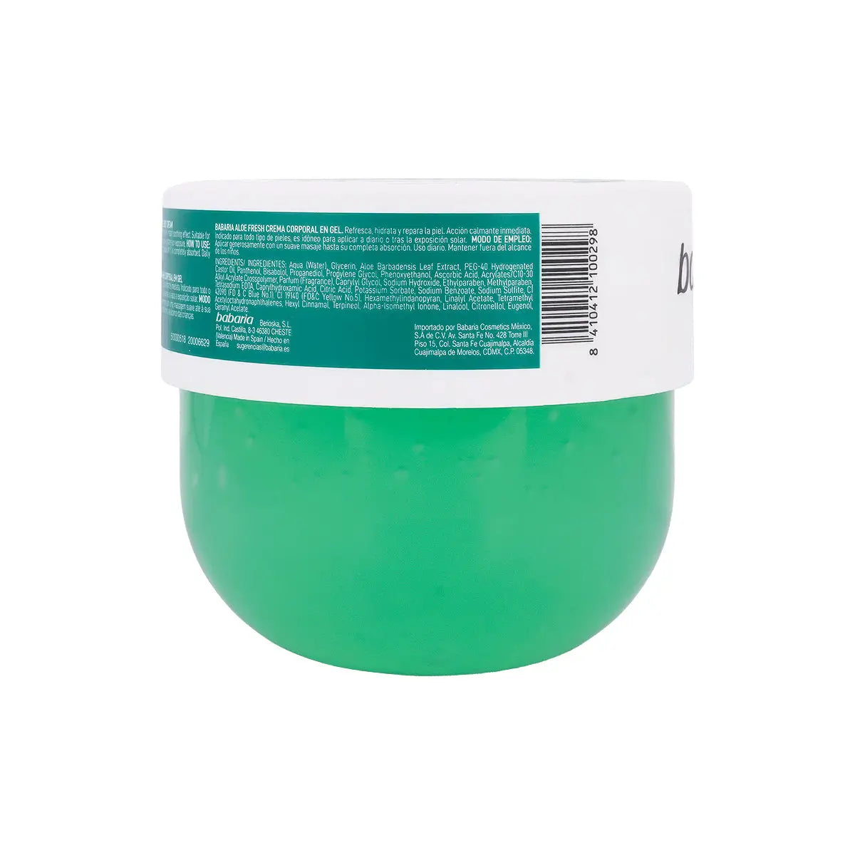 2-Babaria Body Cream Corporal 400ml-Aloe Fresh +1