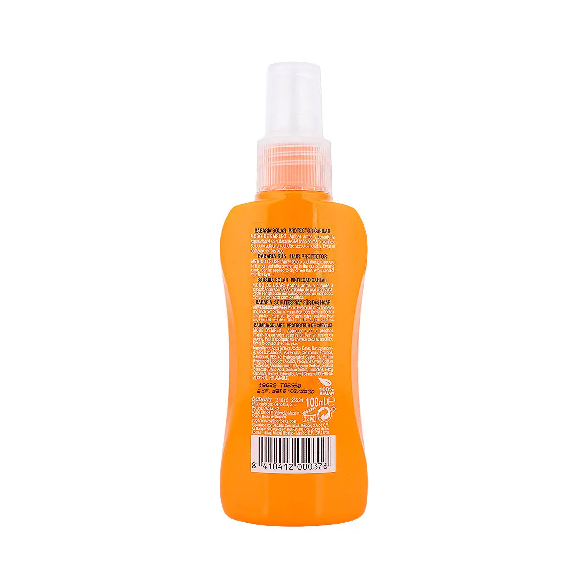 3-Babaria Sun Protective Capilar Hair Spray 100ml-Aloe Vera +2