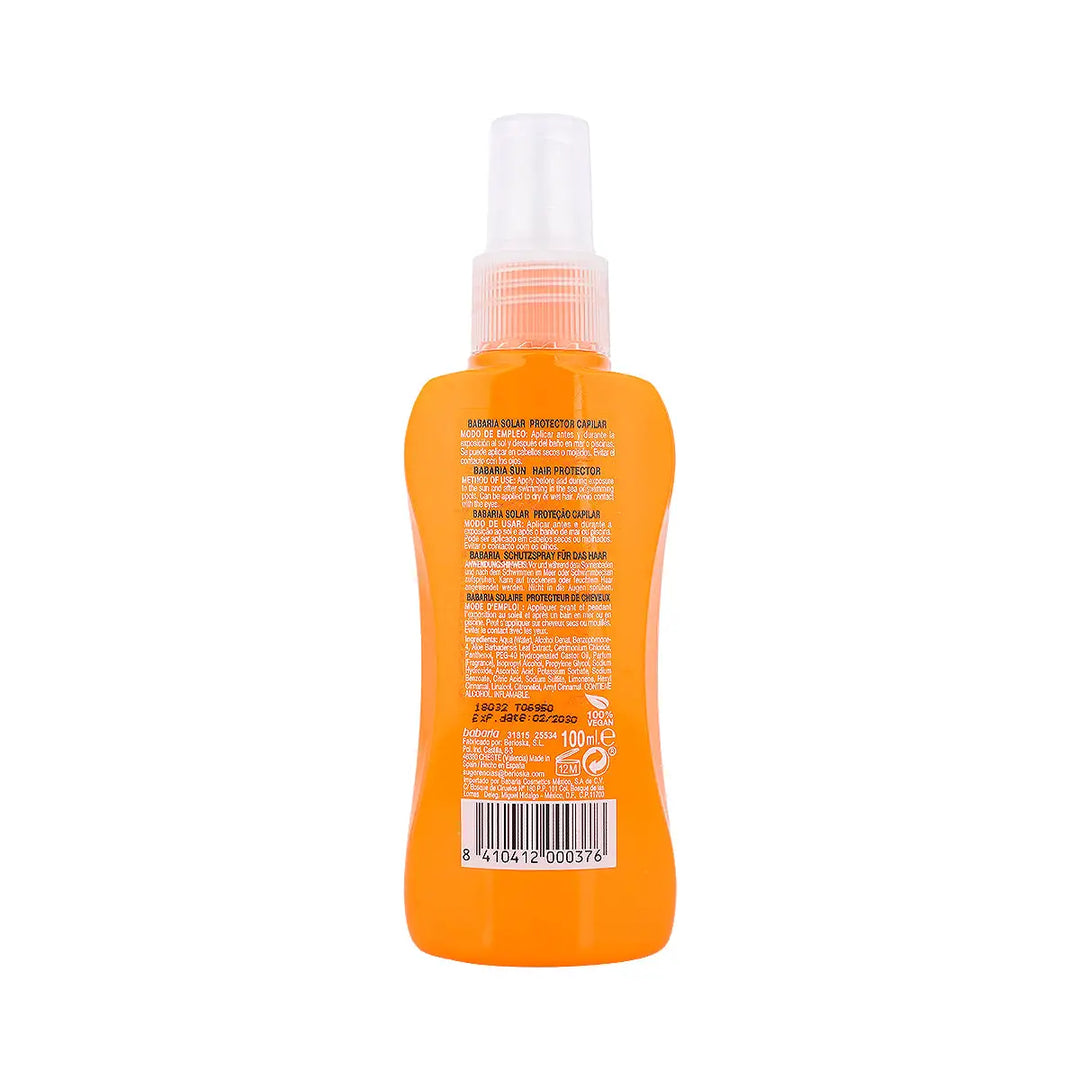 60585-Babaria Sun Protective Capilar Hair Spray 100mL-Aloe Vera +2