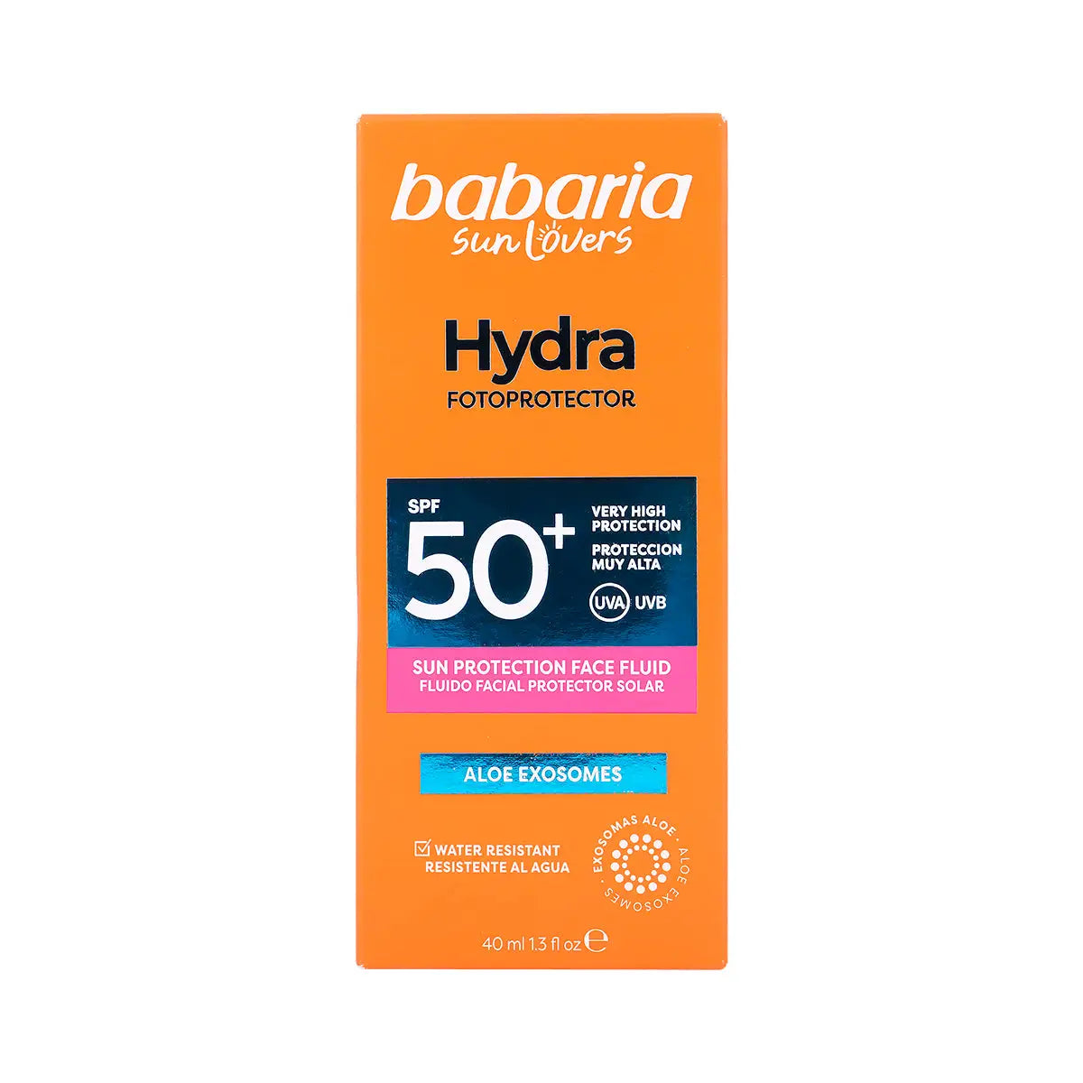 Babaria Hydra Spf50+ Sun Protection Face Fluid 40ml
