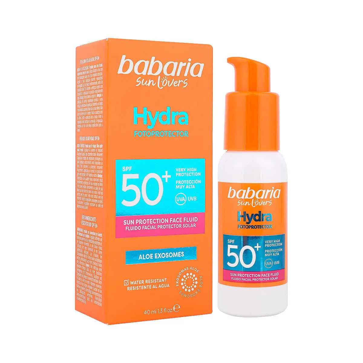 Babaria Hydra Spf50+ Sun Protection Face Fluid 40ml