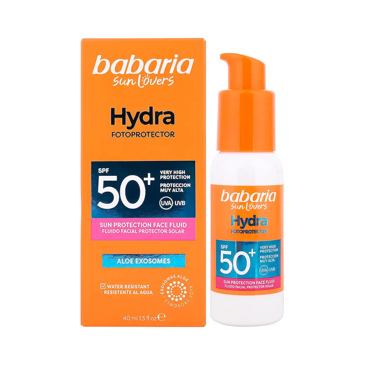 Babaria Hydra Spf50+ Sun Protection Face Fluid 40ml