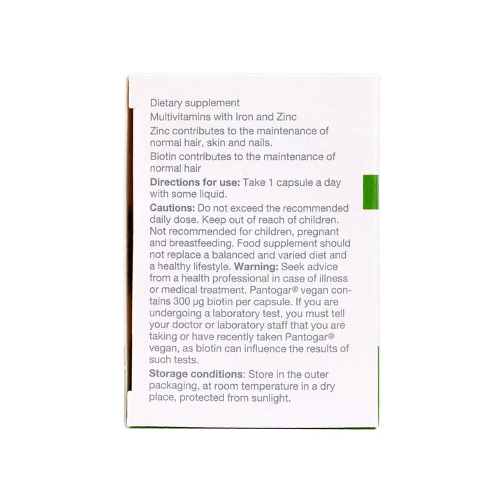 60625-Pantogar For Hair And Nails Vegan 90 Capsules +4
