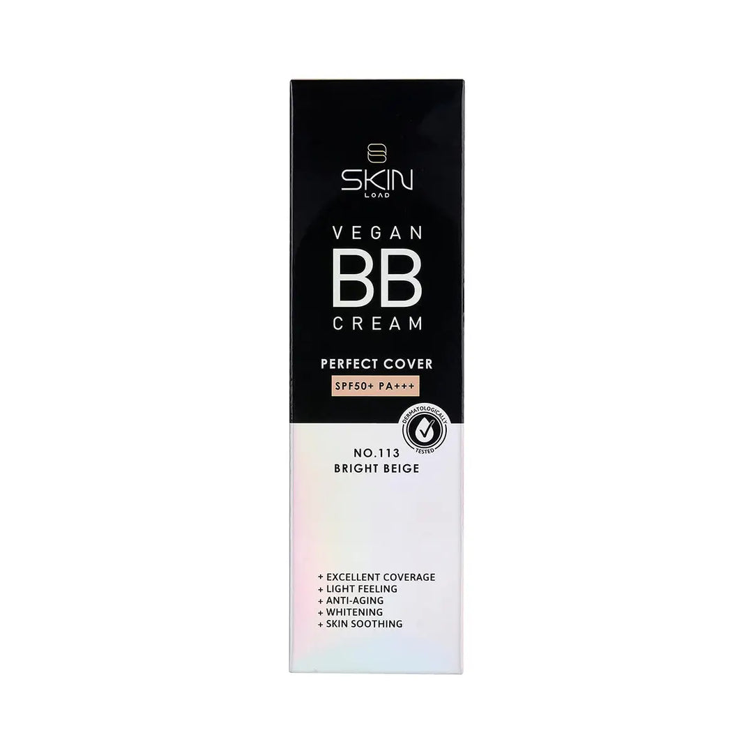 60626-Skinload Vegan BB Cream Perfect Cover SPF50+ 55ml 113-Bright Beige +4