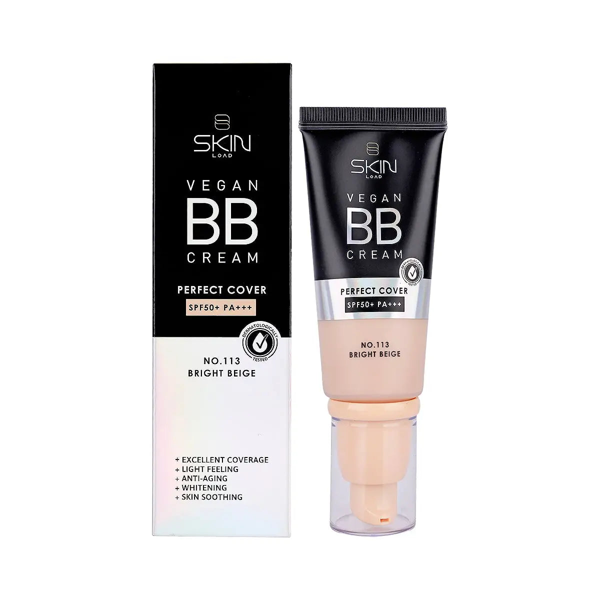 Skinload Vegan BB Cre.Per.Cover SPF50+ 55ml 113-Bright Beige