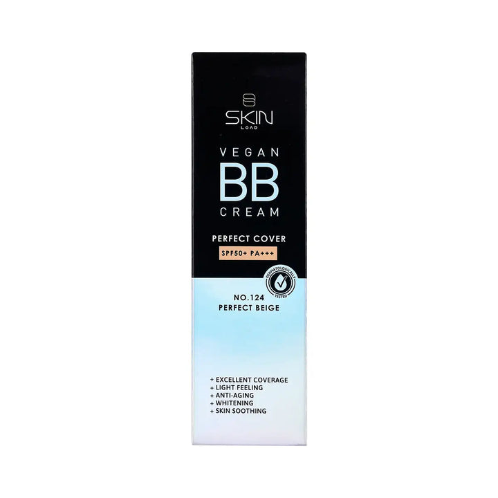 60627-Skinload Vegan BB Cream Perfect Cover SPF50+55mL 124-Perfect Beige +4