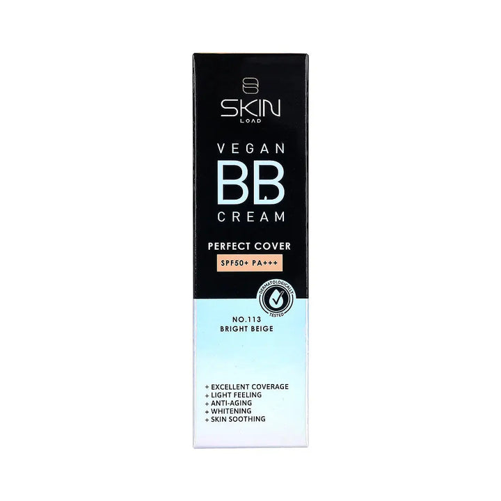 60631-Skinload Vegan BB Cream Perfect Cover SPF50+ 25ml 113-Bright Beige +4