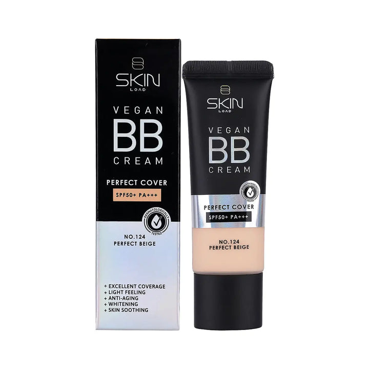 60632-Skinload Vegan BB Cream Perfect Cover SPF50+25ml 124-Perfect Beige +2