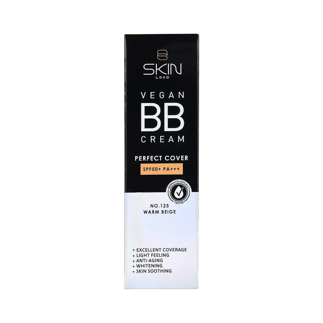 60633-Skinload Vegan BB Cream Perfect Cover SPF50+ 25ml 125-Warm Beige +4