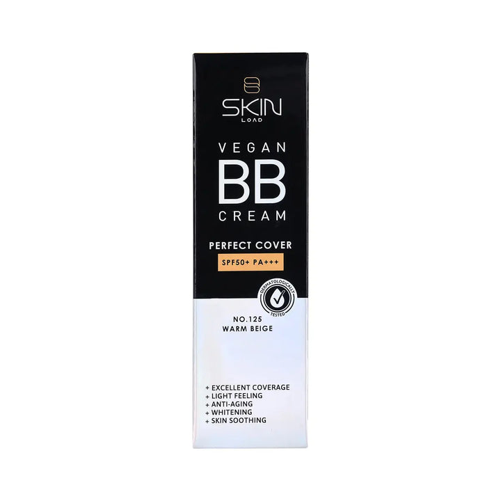 60633-Skinload Vegan BB Cream Perfect Cover SPF50+ 25ml 125-Warm Beige +4