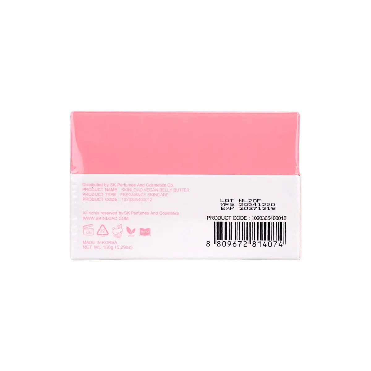 6-Skinload Vegan Belly Butter 150g +5