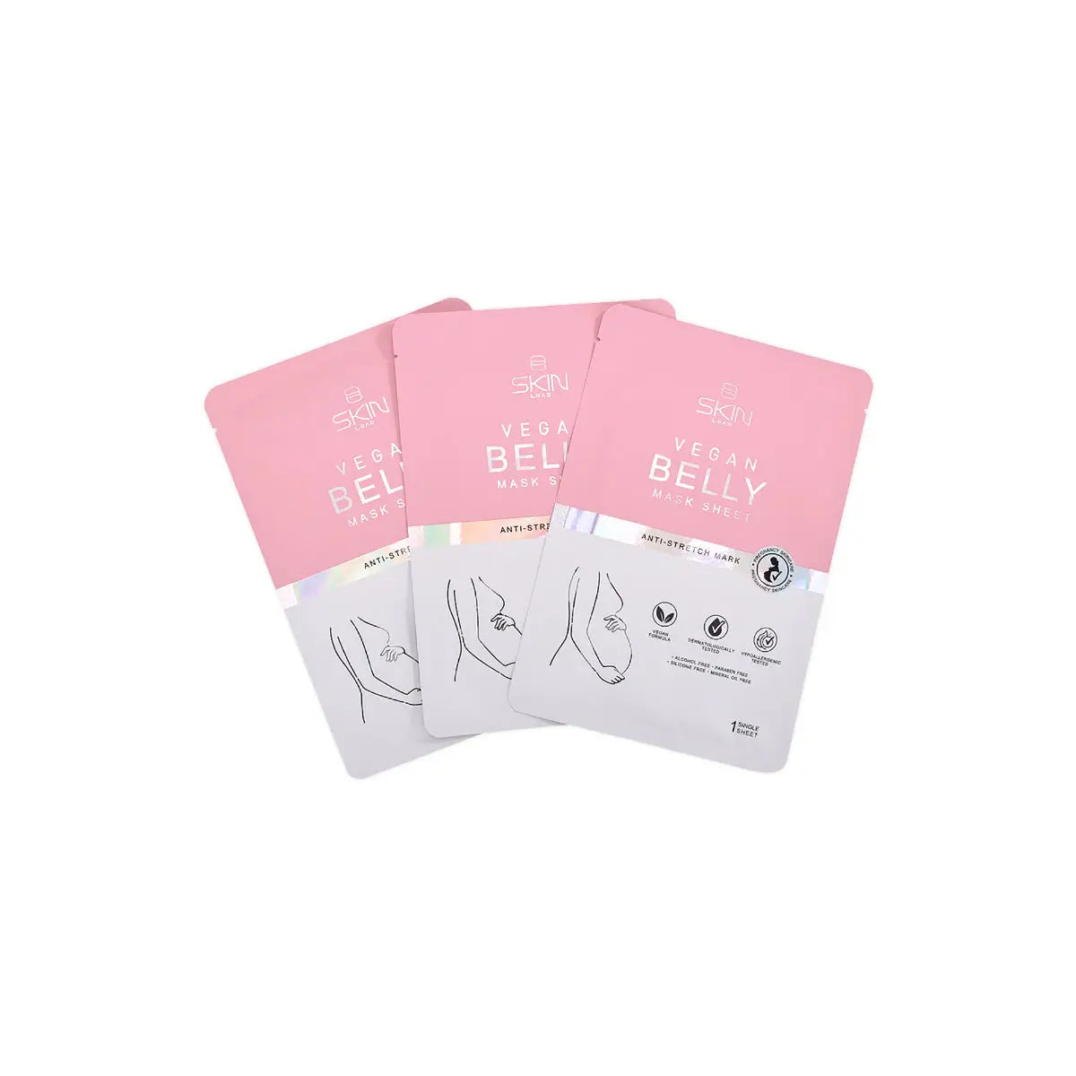 3-Skinload Vegan Belly Mask Sheet 3pcs +2
