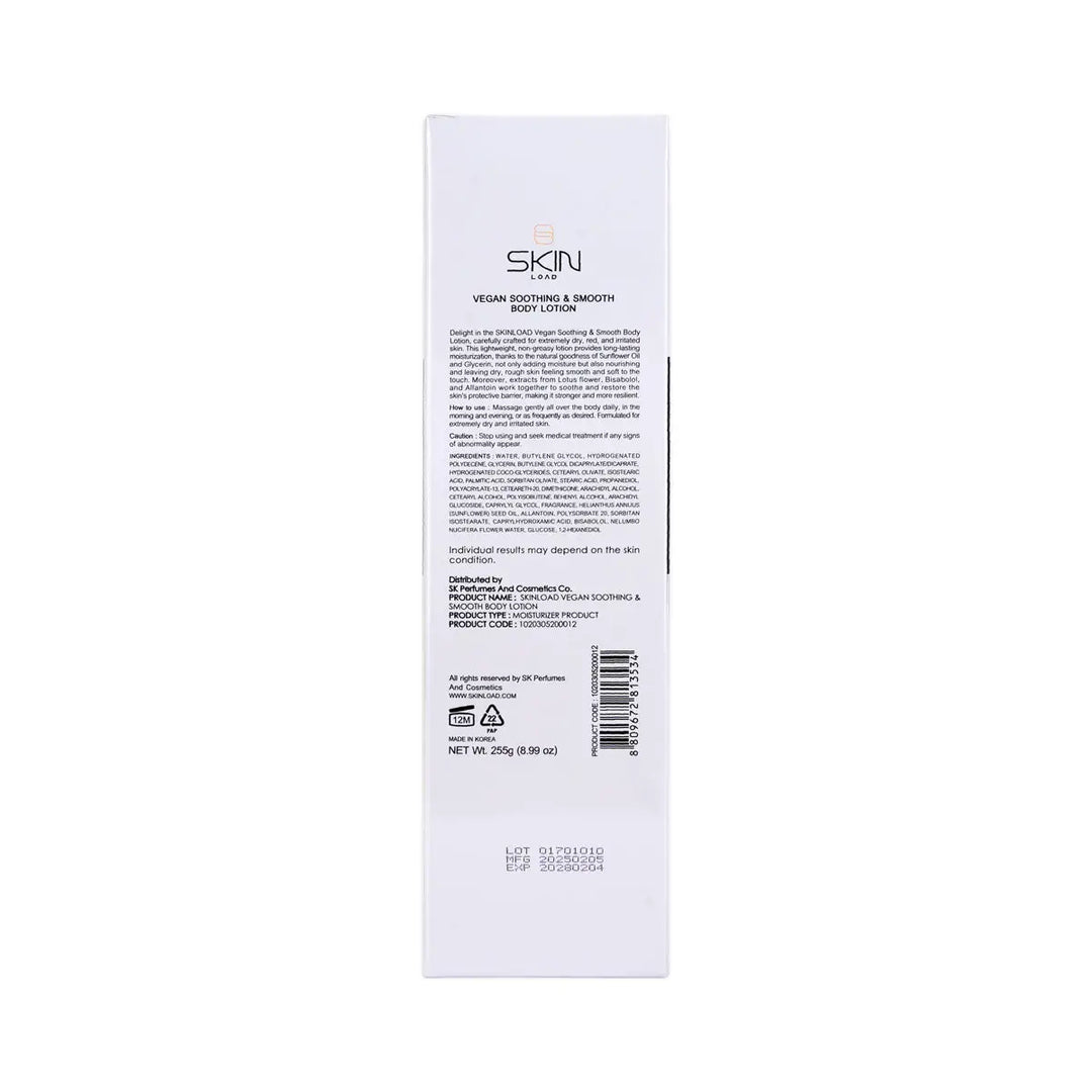 60638-Skinload Vegan Soothing &amp; Smooth Body Lotion 255g +5