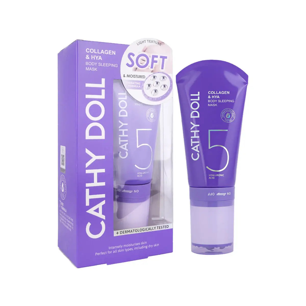 4-Cathy Doll 5 Collagen And Hya Body Sleeping Mask 150ml +3