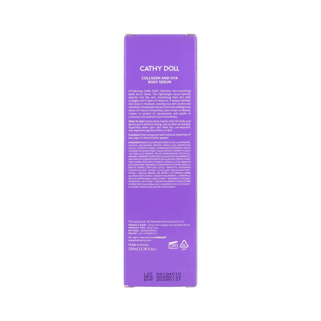 60640-Cathy Doll 5 Collagen And Hya Body Serum 100mL +3