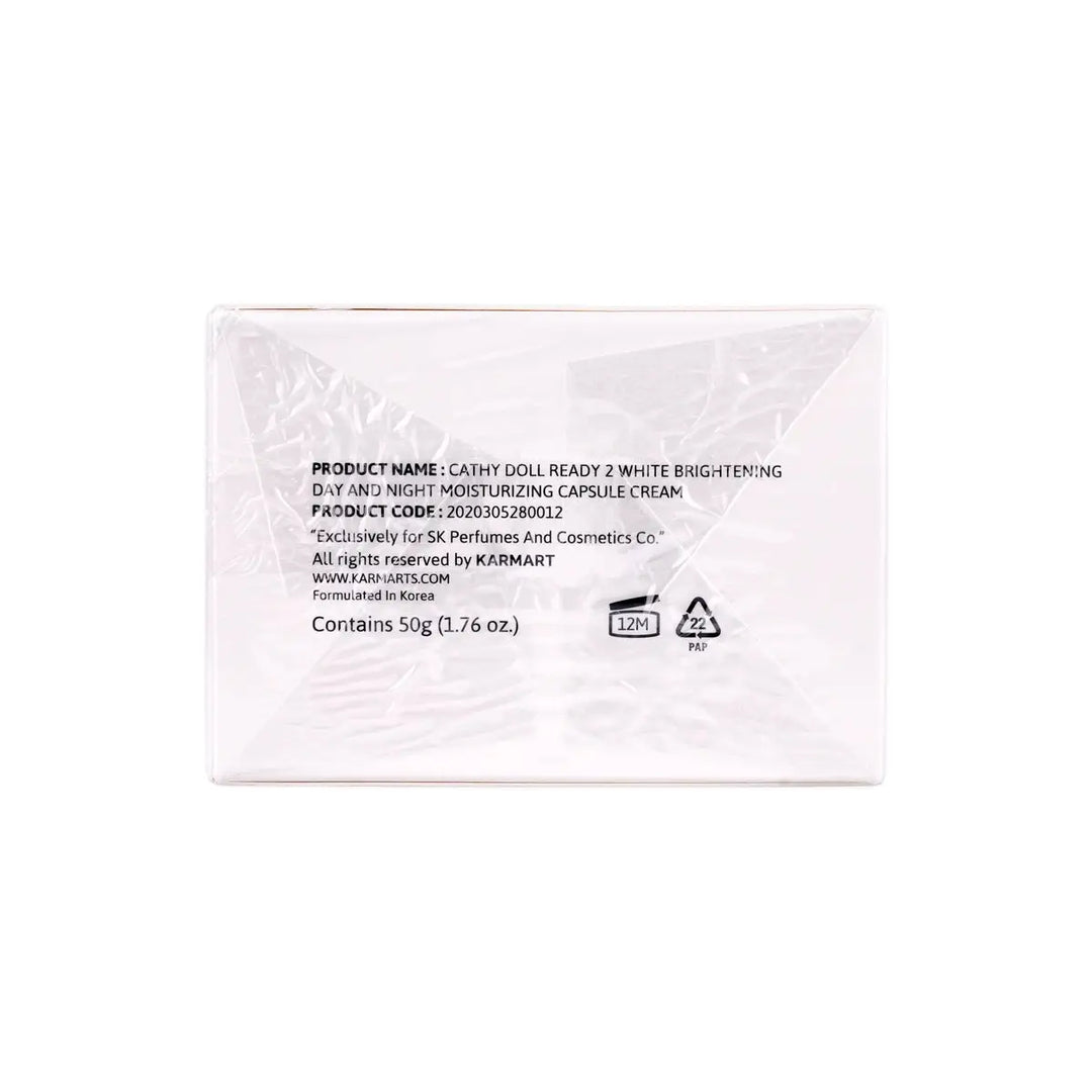 60644-Cathy Doll Ready 2 White Brig.D &amp; N Mois.Capsule Cream 50g +3