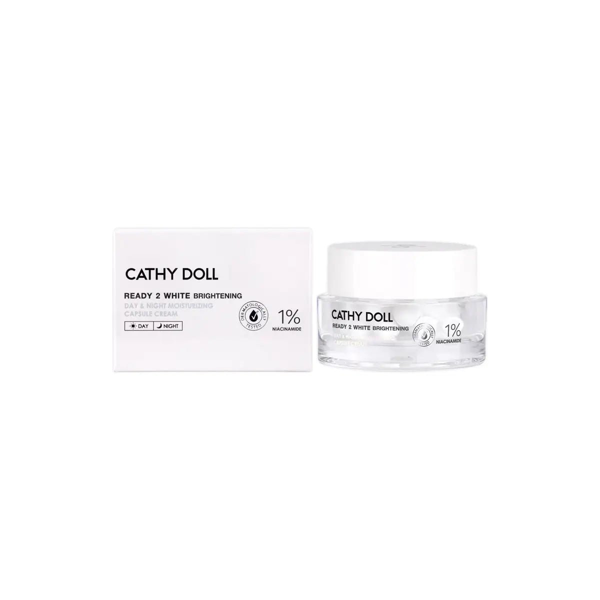 5-Cathy Doll Ready 2 White Brig.D & N Mois.Capsule Cream 50g +4