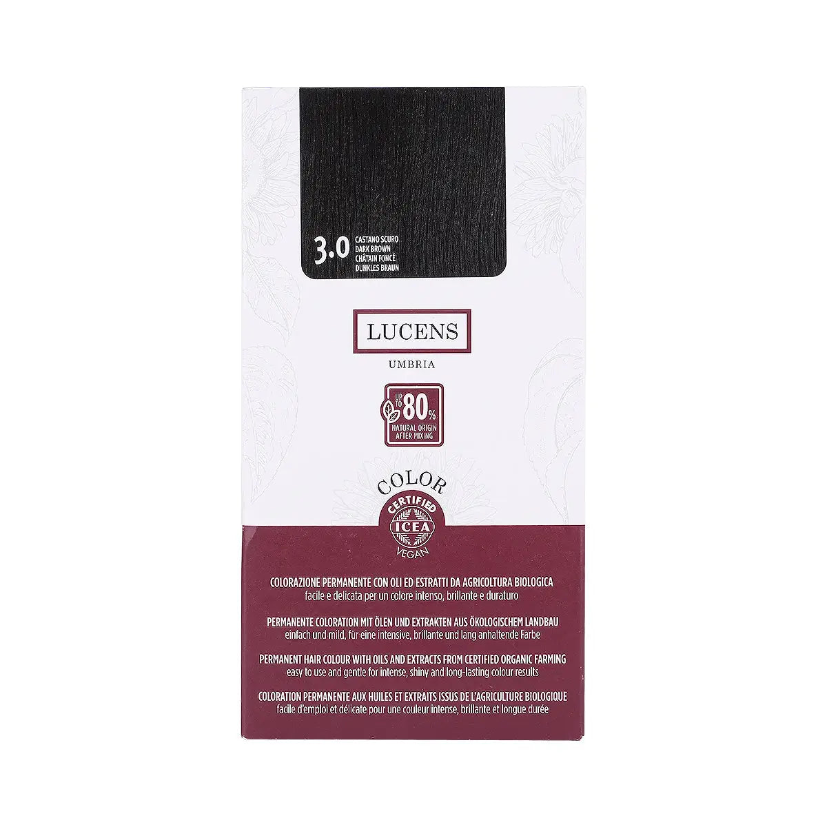 60646-Lucens Umbria Permanent Hair Color No.3.0-Dark Brown +1
