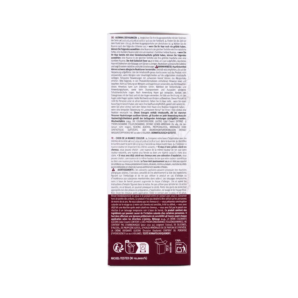 6-Lucens Umbria Permanent Hair Color No.5.0-Light Brown +5