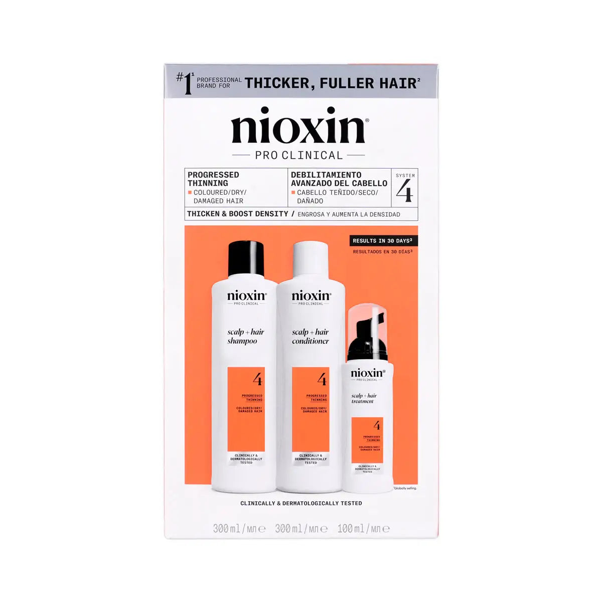 5-Nioxin System 4 Colored Hair Progressed Thinning Loyalty Kit +4
