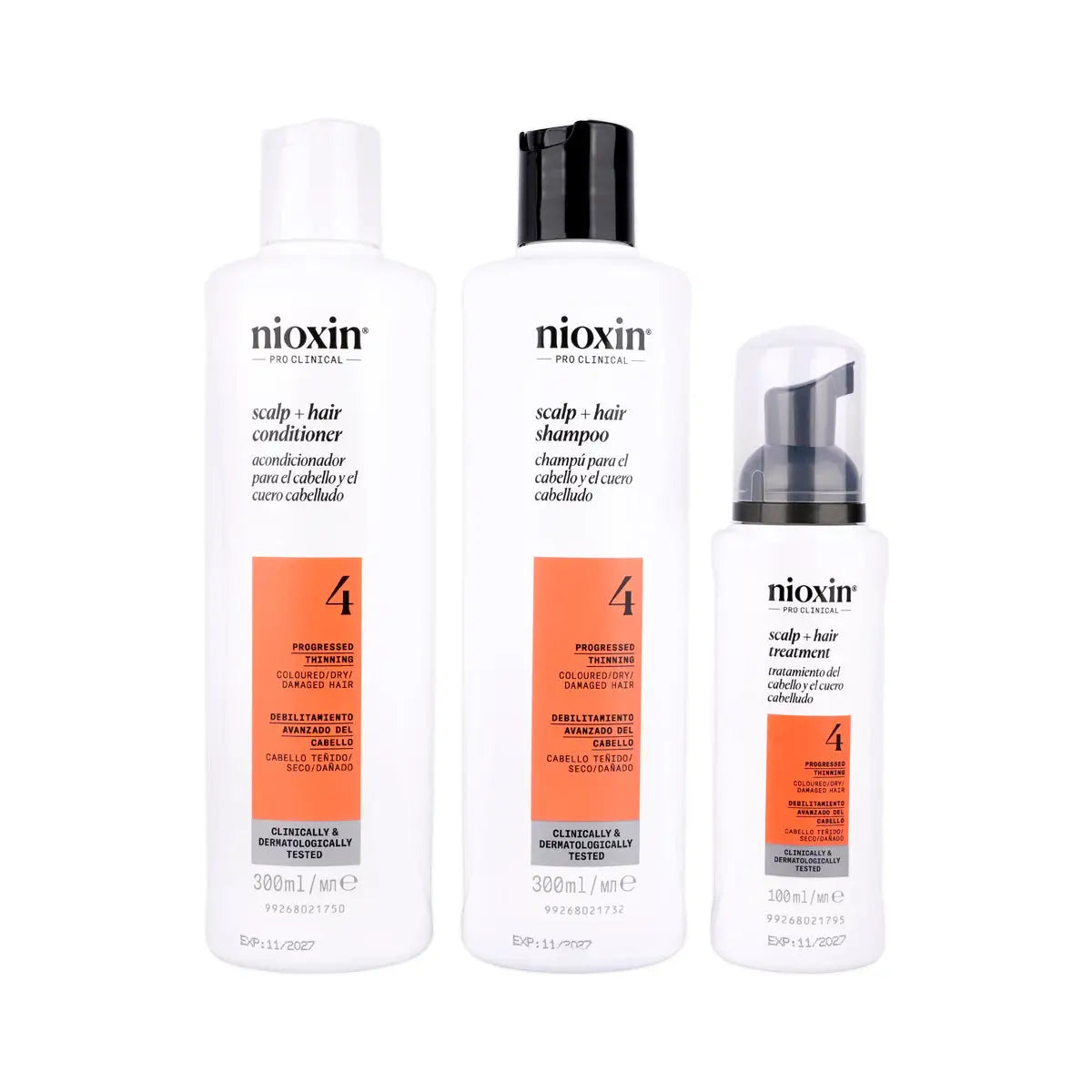 3-Nioxin System 4 Colored Hair Progressed Thinning Loyalty Kit +2