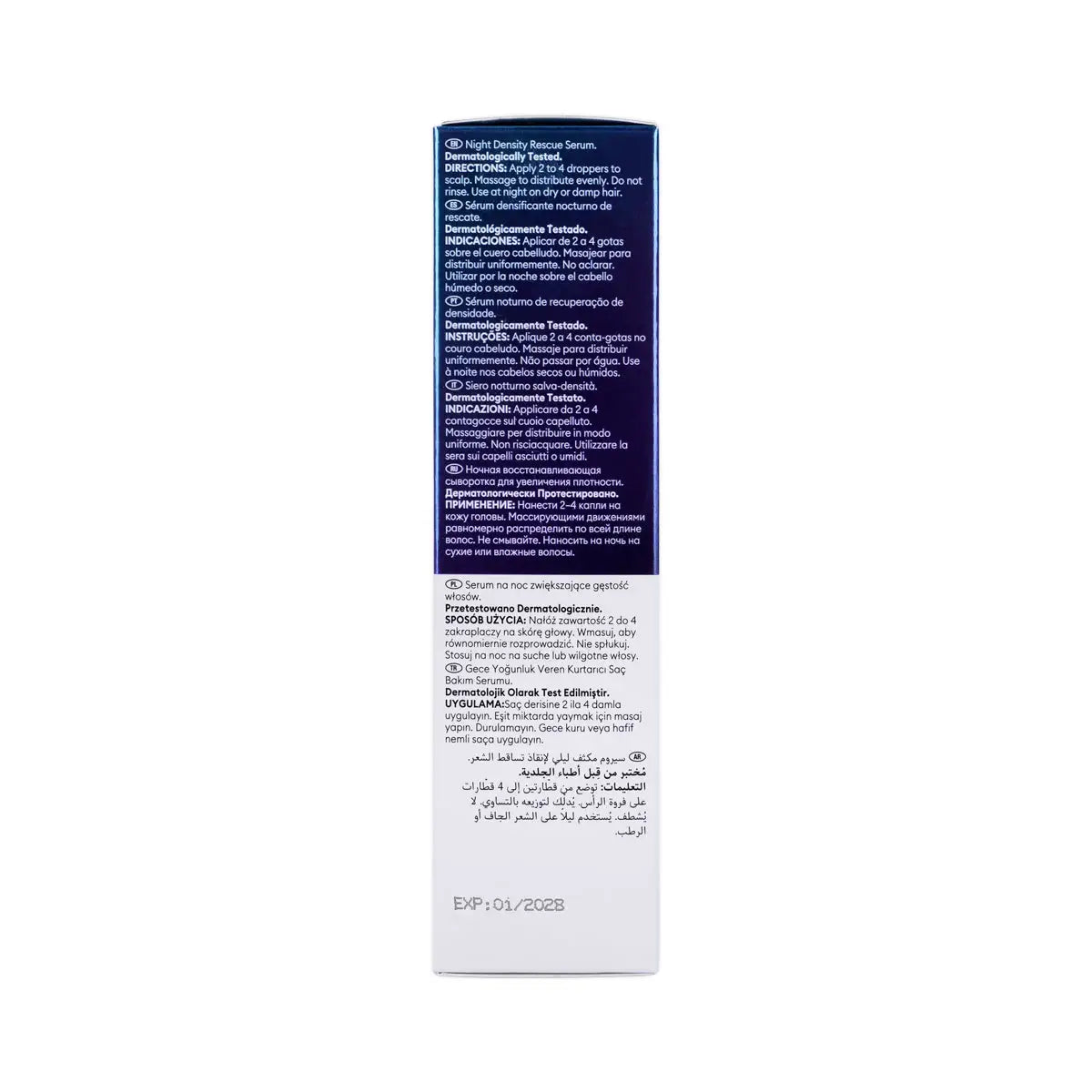 4-Nioxin Night Density Rescue Serum 70ml +3