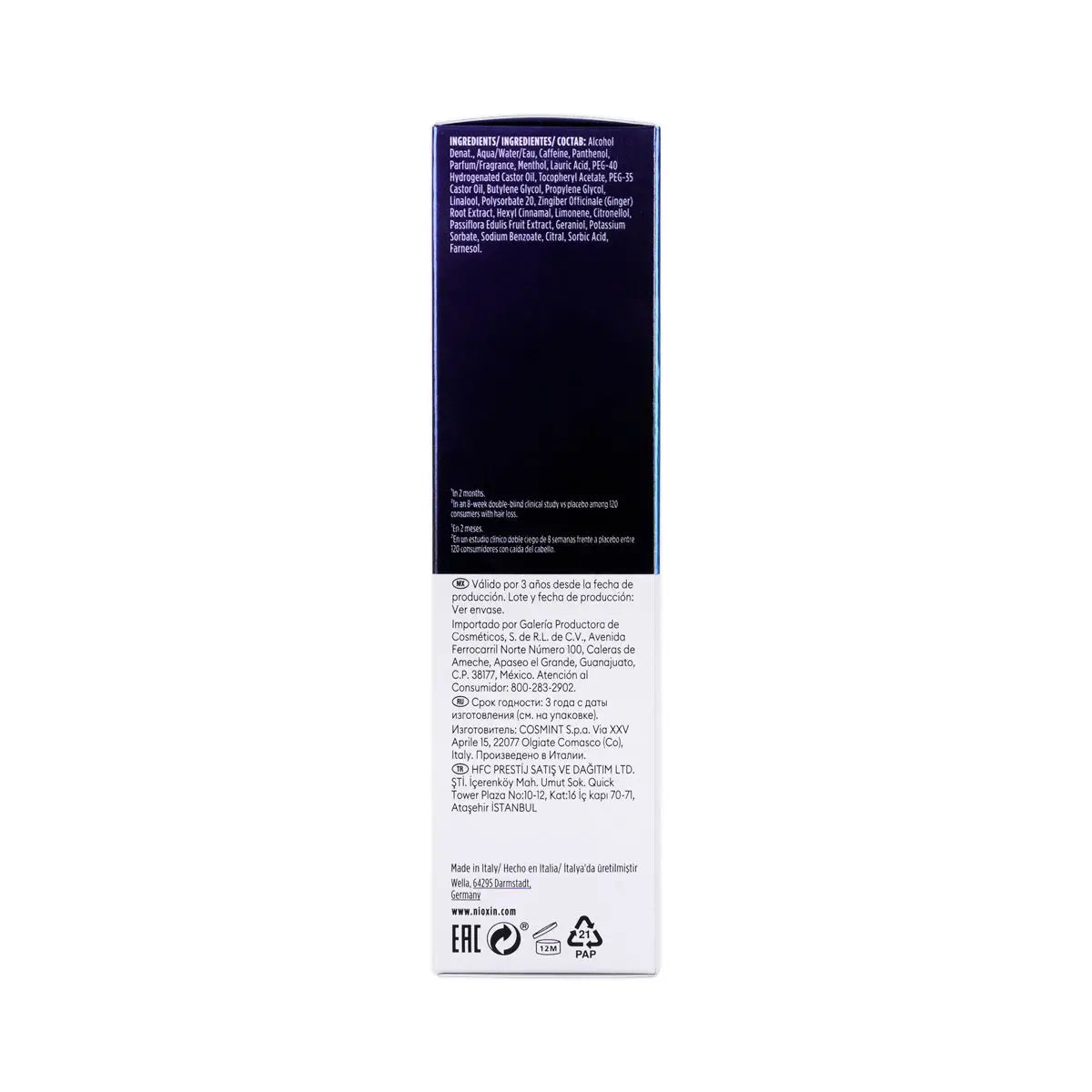 3-Nioxin Night Density Rescue Serum 70ml +2