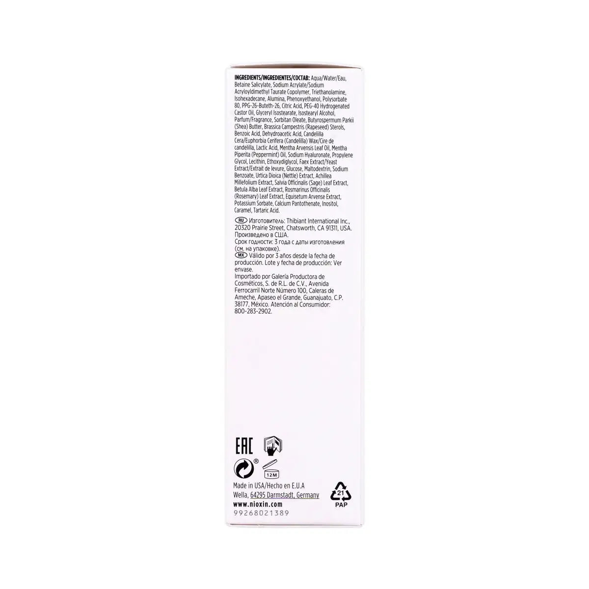 3-Nioxin Dermabrasion Scalp Renew Exfoliating Treatment 75ml +2